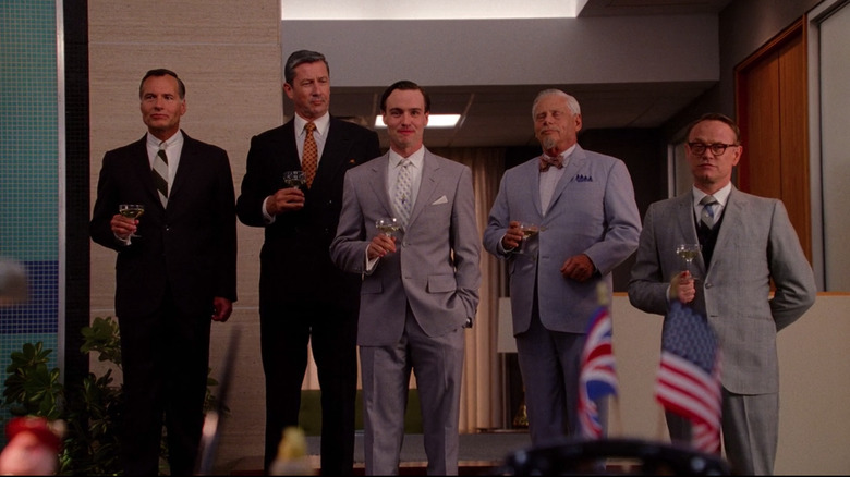 Bert and Lane address the office in "Mad Men"