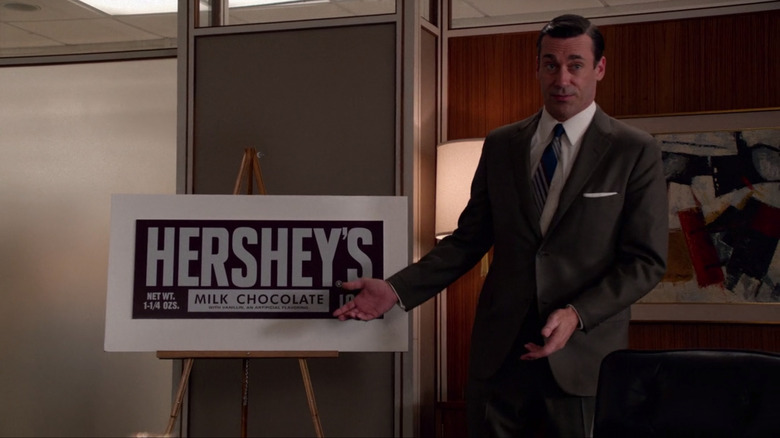 Don Draper pitches a Hershey's ad campaign in "Mad Men"
