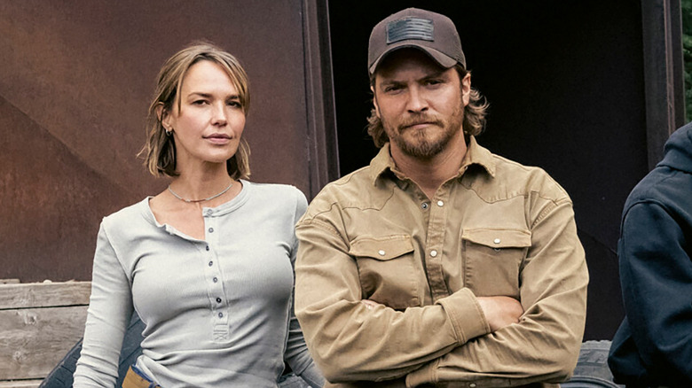 Arielle Kebbel as Belle on CBS' Yellowstone spin-off Marshals