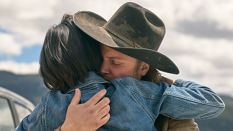 Kayce Dutton and Monica Dutton on Yellowstone