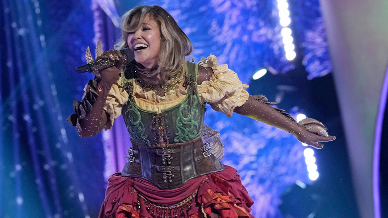 Rachel Platten as Pangolin on The Masked Singer