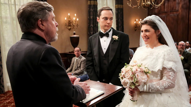 Sheldon and Amy's wedding with Mark Hamill on The Big Bang Theory (2007-2019)