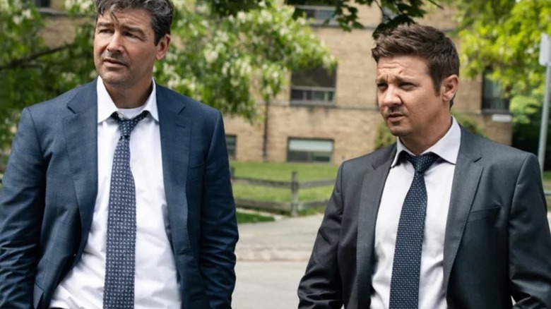 Mitch and Mike McLusky stand together on Mayor of Kingstown (2021-2026)