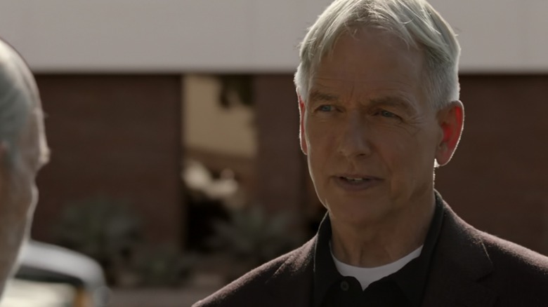Gibbs speaking outside