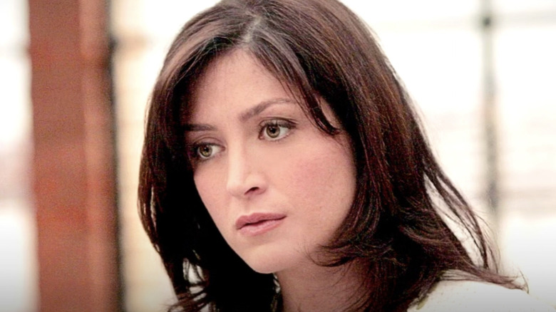Agent Caitlin Todd looks surprised in an NCIS episode.
