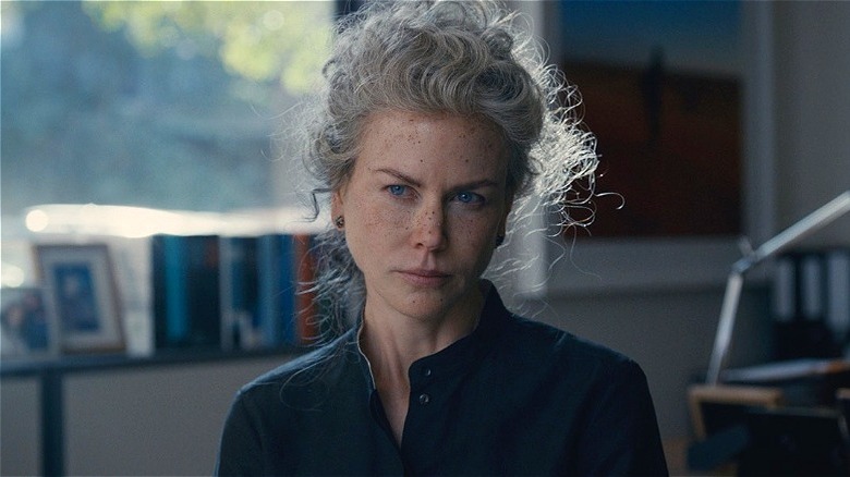 Julia looking deadly serious in Top of the Lake