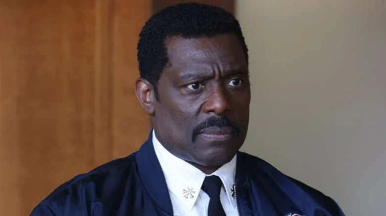 Wallace Boden with a look of disbelief on his face on Chicago Fire