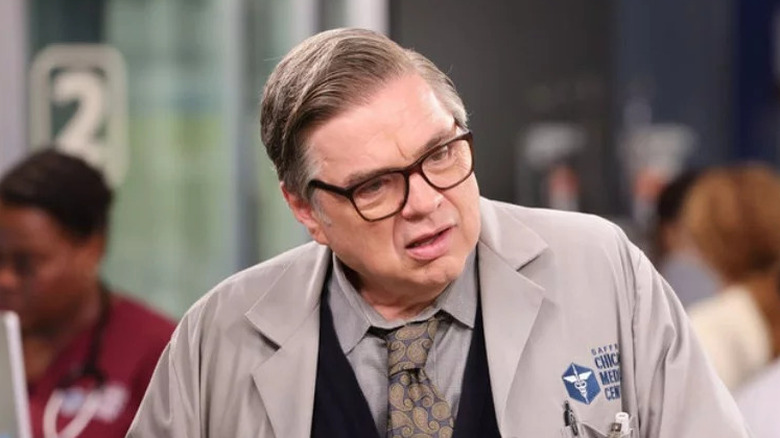 Dr. Daniel Charles is looking concerned on Chicago Med