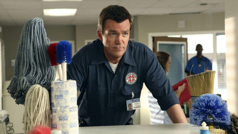 The Janitor navigates another misadventure on Scrubs.