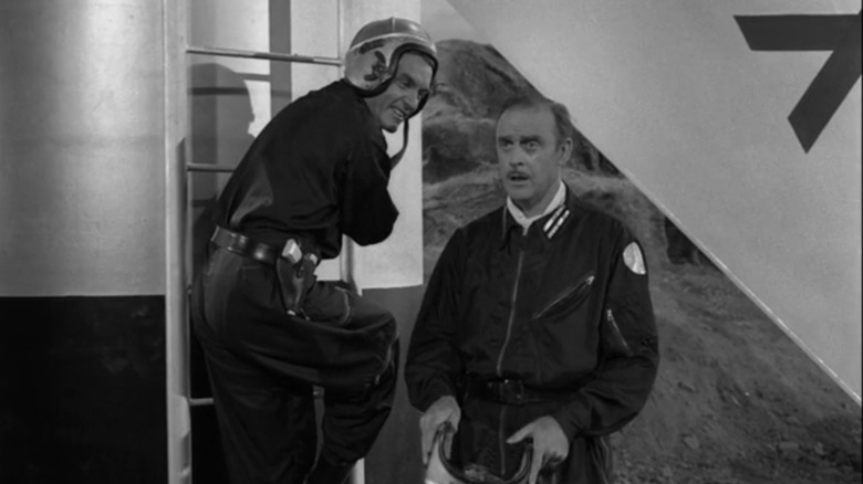Ted Knight in a sci-fi uniform in "The Twilight Zone" (1959)