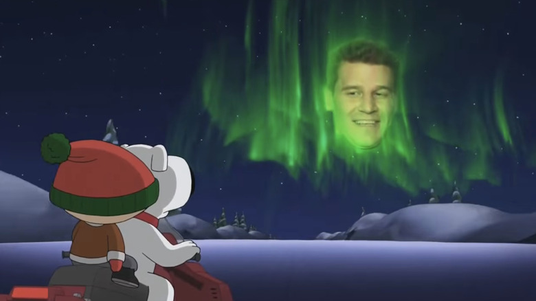 David Boreanaz appears in the "Family Guy" episode "Road to the North Pole"