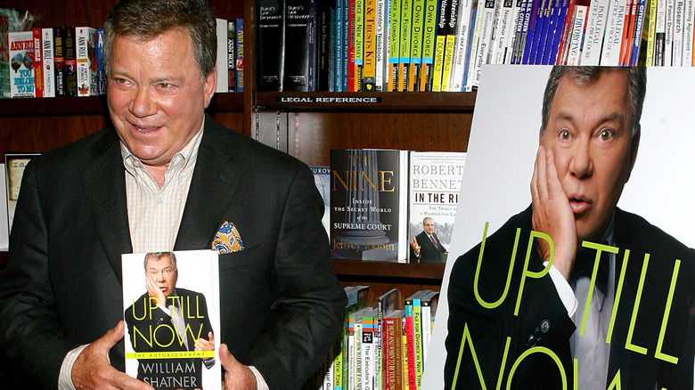 William Shatner attends a promotion for his "Up Till Now: The Autobiograpy" at Barnes & Noble Union Square on May 14, 2008