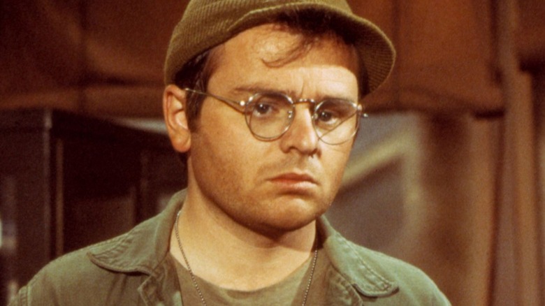 Radar looks disappointed in an episode of M*A*S*H