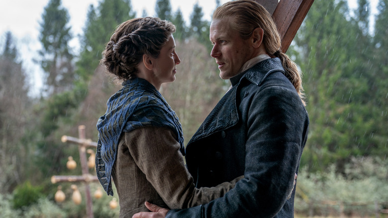 Claire and Jamie in Outlander