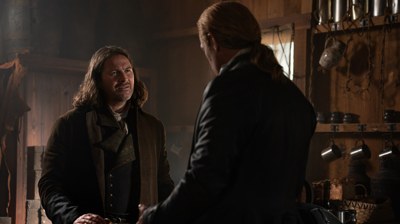 Cunningham and Jamie in Outlander