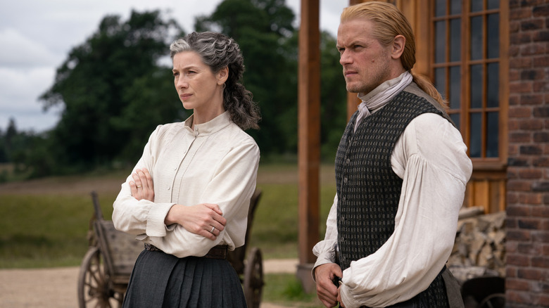 Claire and Jamie in Outlander
