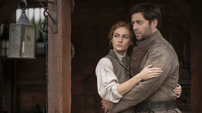 Brianna and Roger in Outlander