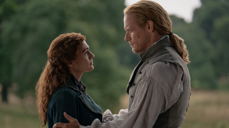 Brianna and Jamie in Outlander