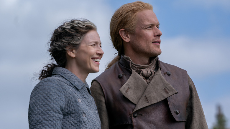 Claire and Jamie in Outlander