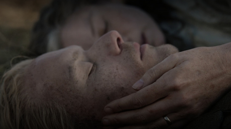Jamie and Claire in Outlander