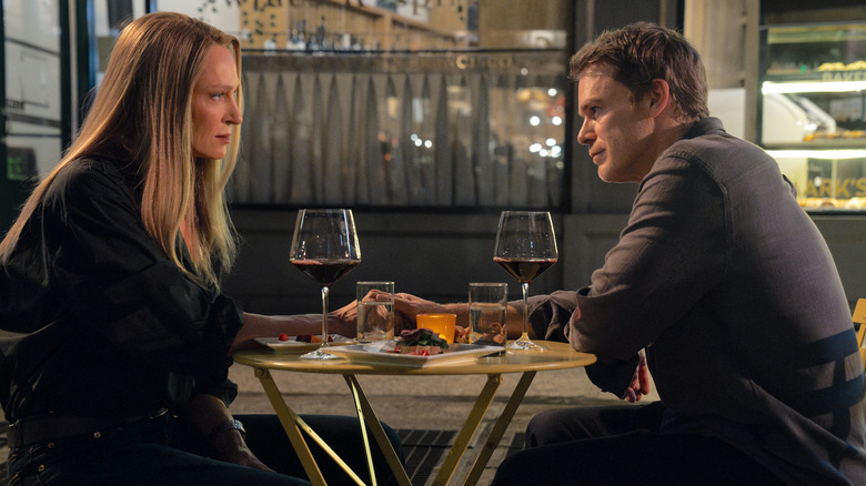 Dexter: Resurrection's Uma Thurman and Michael C. Hall
