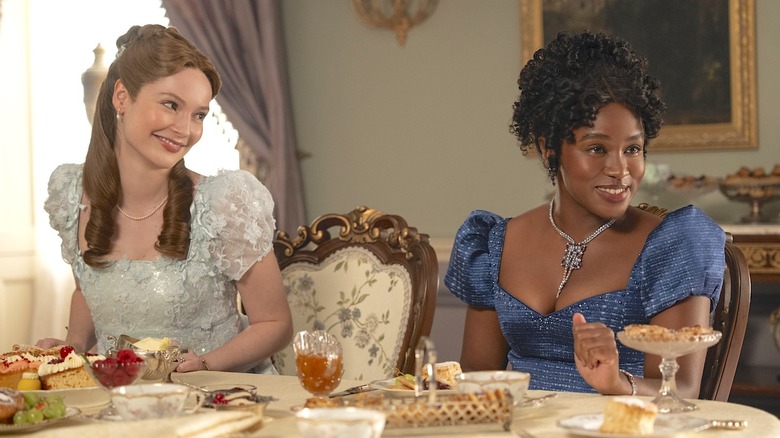 Francesca and Michaela on Bridgerton