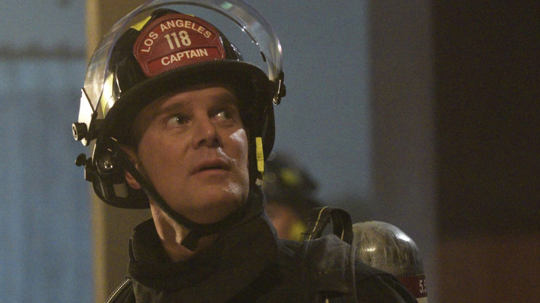 Bobby Nash in helmet and fire protection gear