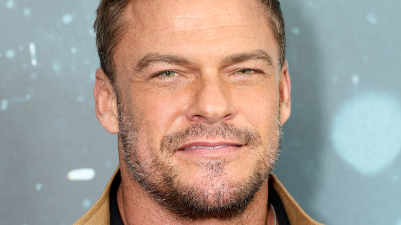 Alan Ritchson at a press event