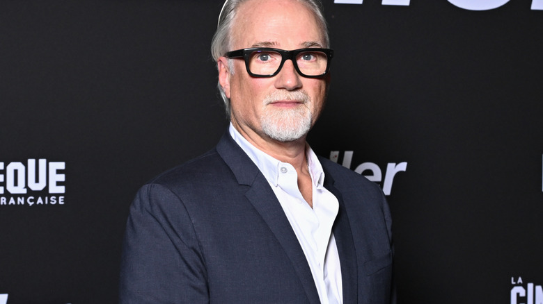David Fincher at a press event