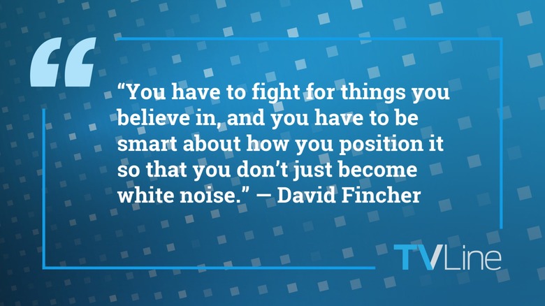 The quote graphic for Fincher's QOTD