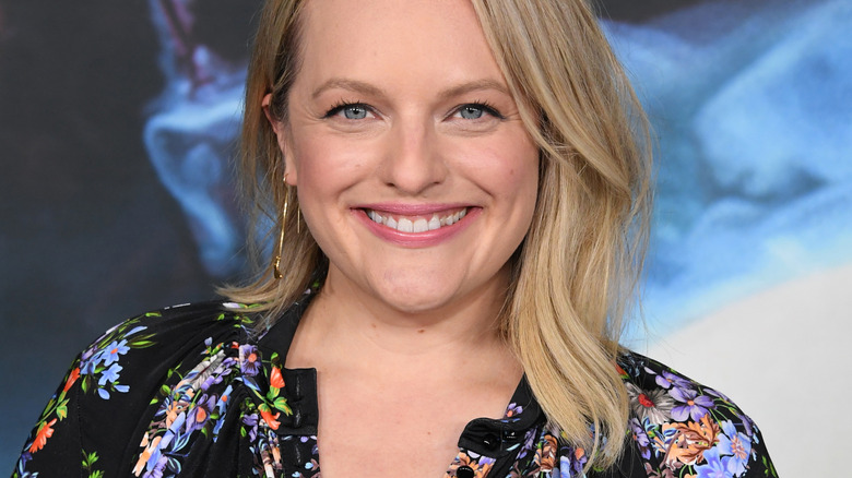 Elisabeth Moss at a press event