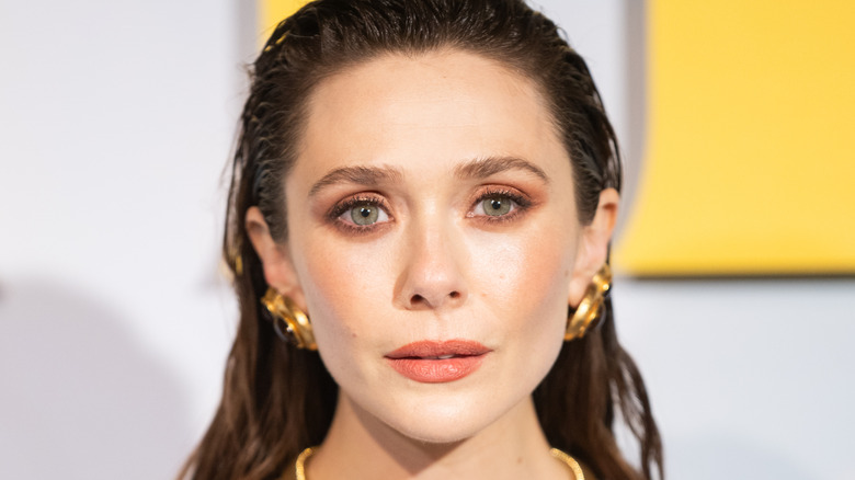 Elizabeth Olsen at a press event