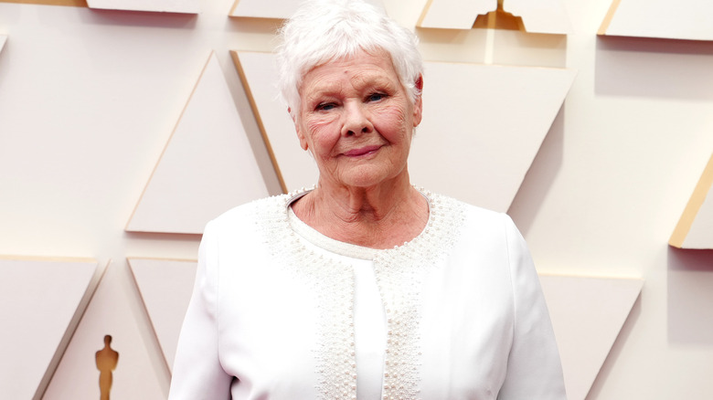 Judi Dench at a press event