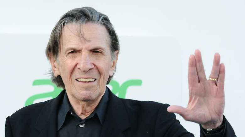 Leonard Nimoy at a press event