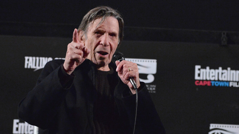 Leonard Nimoy at a press event