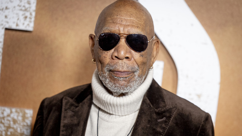 Morgan Freeman attends the Los Angeles premiere of Paramount+ Original Series 'Lioness' Season 2 at Linwood Dunn Theater on October 23, 2024 in Los Angeles, California.
