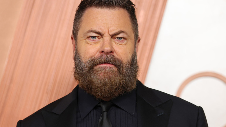 Nick Offerman at a press event