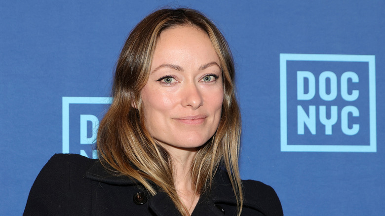 Olivia Wilde at a press event