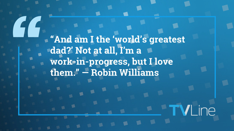 A quote by Robin Williams that reads: