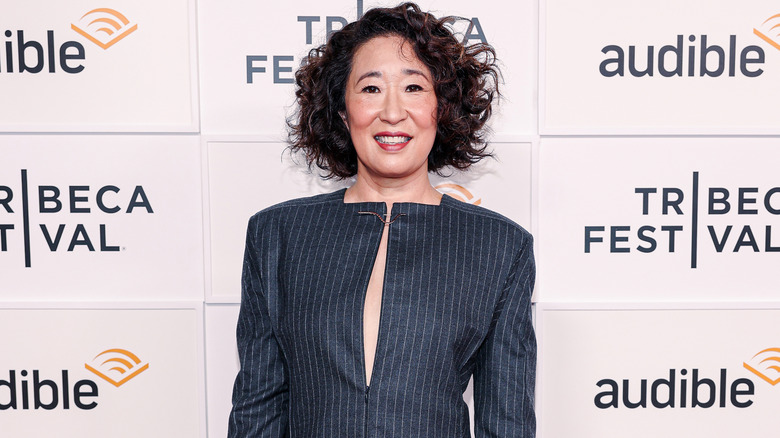 Sandra Oh at a press event