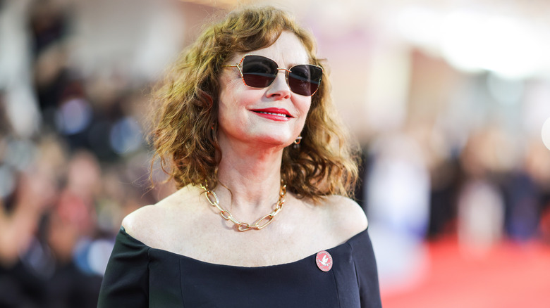 Susan Sarandon at a press event