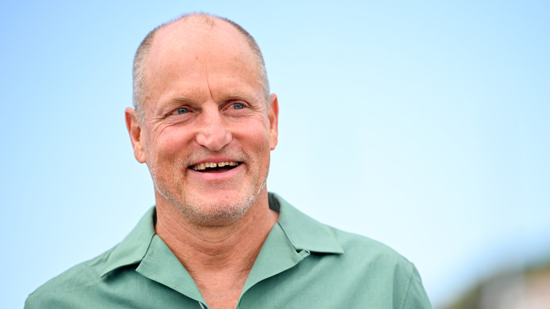 Woody Harrelson at a press event