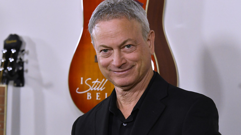 Gary Sinise at a press event