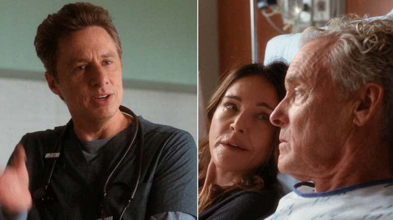Dr. Cox, Jordan, and J.D. in Scrubs