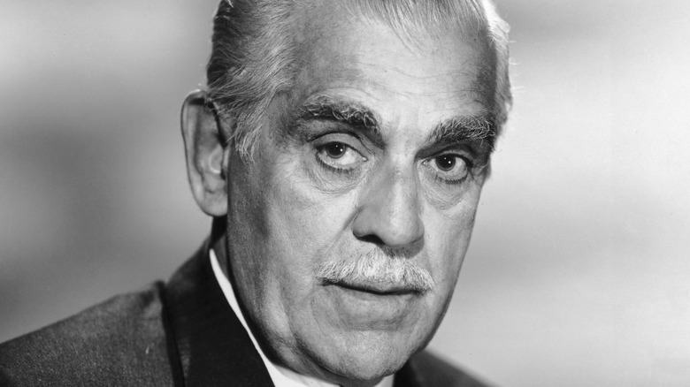 Boris Karloff in a promotional image for his anthology series "Thriller"