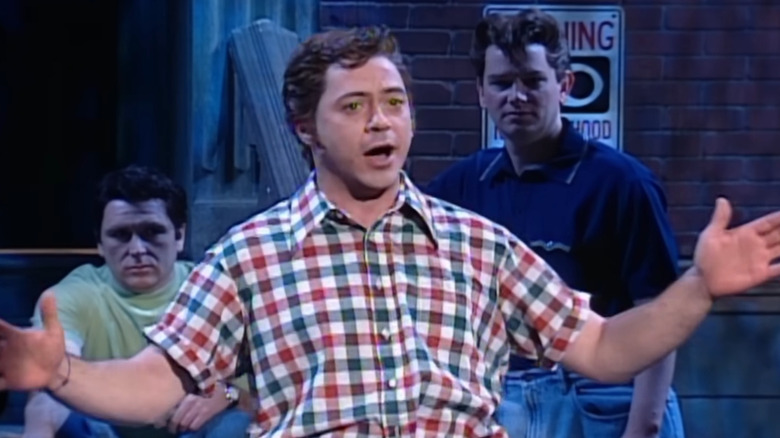 Robert Downey Jr. sings on "Saturday Night Live"