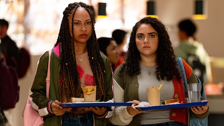 Claire and Nicole on School Spirits Season 3