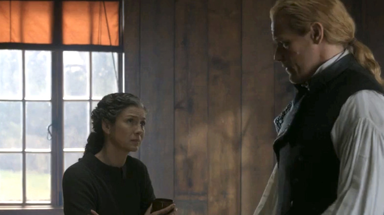 Jamie and Claire in Outlander