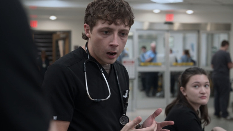 Santos and Whitaker in The Pitt