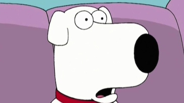 Brian parece chocado em Family Guy